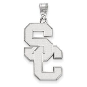10K White Gold University of Southern California XL Pendant